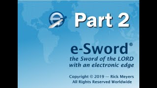 E Sword Tutorial part 2 by Pastor Scott Mitchell [upl. by Trebreh]