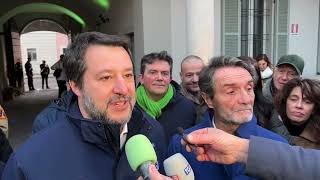 Matteo Salvini e Attilio Fontana a Varese [upl. by Nita]