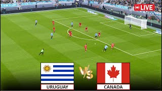 🔴LIVE  CANADA vs URUGUAY I COPA AMERICA 2024 I eFOOTBAL PES 21 GAMEPLAY SIMULATION [upl. by Gnuh648]