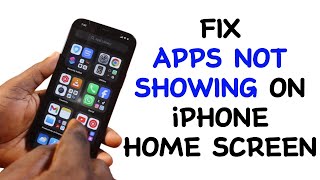 How to Fix App Not Showing on iPhone Home Screen [upl. by Nomma]