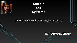 Cross Correlation function for power periodic signals [upl. by Affay]