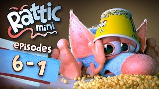 Funny Cartoon Series  Rattic Mini 61 Episodes  Funny Animated Cartoon Series For Children [upl. by Riamo]