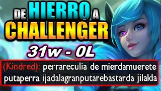 ¡KINDRED RIVAL SE VUELVE COMPLETAMENTE LOCA  Hierro a CHALLENGER  DIA 6 [upl. by Lucine]