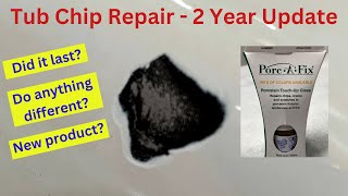 Porcelain Tub Chip Repair  Two Year Update  2023 [upl. by Lrae658]