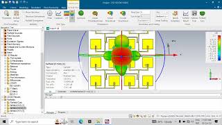 Design amp Simulation 4 x 4 Array Antenna  Advance Course Sample  58 GHz Band [upl. by Terhune]