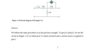 V14 Two Port Networks P2 yParameters [upl. by Akinahs788]