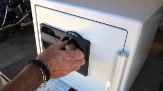 How to open Sentry Safe 3 number dial combination lock [upl. by Ymmot563]