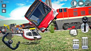 Indian MotorBikes Driving 3D JCB Thar BUS Train Android Gameplay 2024 [upl. by Ennayrb]