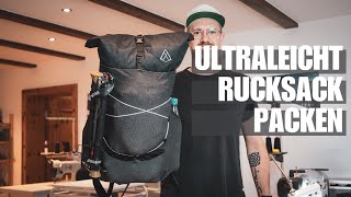 Ultraleicht Rucksack packen  Viel Komfort amp Super einfach [upl. by Allesor148]