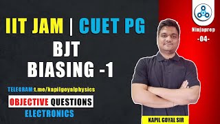 Electronics for IIT JAM amp CUET PG Physics BJT Biasing Questions  iit jam  cuet pg 2025 ninjaprep [upl. by Marpet]