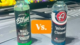 Wheel cleaner showdown Adams Polishes Wheel Cleaner vs Ethos Wheel Cleaner [upl. by Enyawad514]