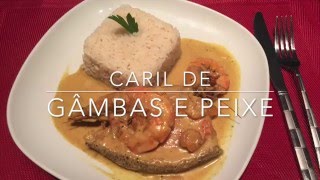 Caril de Gambas e Peixe [upl. by Aalst977]