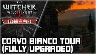 WITCHER 3 Blood and Wine ► Tour of the Fully Upgraded Corvo Bianco Geralts vineyard [upl. by Lynne]