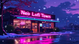 Cozy Coffee Shop Vibes ☕❄️ – Lofi Hip Hop Beats with Snowfall Ambience Sounds 🌨️🎶✨ [upl. by Halyak]