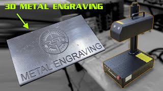 3D Metal Engraving W ComMarker B4 Fiber Laser Review [upl. by Heisser]