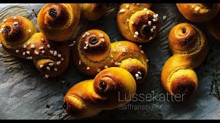 Lussekatter  Bollos de St Lucía  St Lucia buns [upl. by Dame]