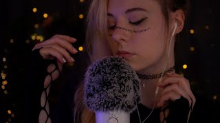 ASMR  soft Whispering amp Fluffy Sounds around your Head  Rain Blue Yeti Mic [upl. by Mailand587]