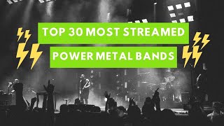 Top 30 Most Streamed Power Metal Bands in 2021 [upl. by Atirb]