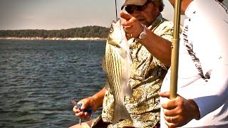 Fishing Lake of the Ozarks for Wipers and White Bass  Good Fishing 2017 Show 12 [upl. by Deerc]