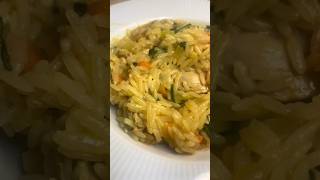 Arroz con pollo al curry 🍚recipe viral food arroz rice pollo curry [upl. by Renelle]