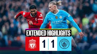 Liverpool 11 Man City EXTENDED HIGHLIGHTS  Mac Allister’s penalty cancels out John Stones’ goal [upl. by Burck]