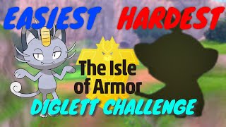 Easiest to Hardest Pokémon Rewards Isle of Armor Diglett Hunt [upl. by Enitsua]