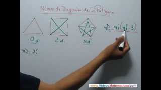 Numero de diagonales de un poligono  MatematicaPasoAPasocom [upl. by Arua862]