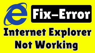 How to to fix Internet explorer not working  How to fix internet connection problem windows 7 [upl. by Rafiq]