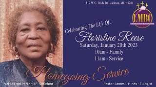 LMBC  Homegoing Service of Mother Florestine Reese [upl. by Ynffit855]