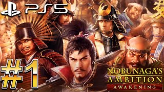 Nobunagas Ambition Awakening PS5 Gameplay Walkthrough Part 1 4K 60FPS [upl. by Ahselak]