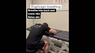 Diaphragm breathing leaning forwards [upl. by Ziza]