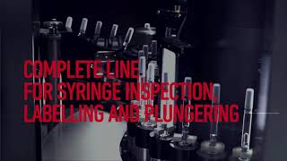 SA12J and COMBI 12 PL Syringe Inspection Labelling and Plungering  Teaser Machine [upl. by Salvadore]