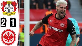 Bayer 04 Leverkusen  Eintracht Frankfurt 21 Highlights  Bundesliga  20242025 [upl. by Nevak357]