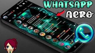 🌹✔AERO WhatsApp TEMAS Actualizado 🚀 Funciones Únicas  Yushi Android [upl. by Llerej681]