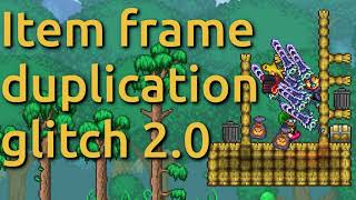 Terraria 1411 duplication glitch item frame 20 short clip version PC patched with 1412 [upl. by Ginelle]