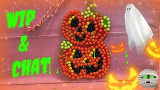 Plump Pumpkins Diamond Painting Craft WIP n Chat from Dollarama diamondpainting cute wipnchat [upl. by Grenier]