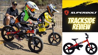 PWR Superbolt 16quot 2023 Trackside Review ELECTRIC BIKE FOR KIDS [upl. by Herates]