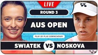 SWIATEK vs NOSKOVA • Australian Open 2024 • LIVE Tennis PlaybyPlay Stream [upl. by Naimaj904]