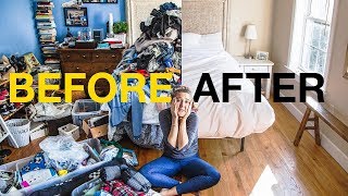 EXTREME KONMARI METHOD DECLUTTERING  Before amp After [upl. by Cesya]