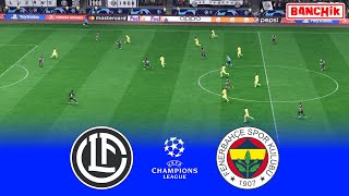 Lugano vs Fenerbahce  UEFA Champions League 2425  Full Match All Goals  FC 24 Gameplay PC [upl. by Ardnekal]