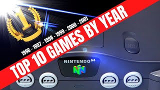 TOP 10 Nintendo 64 games BY YEAR [upl. by Remot]