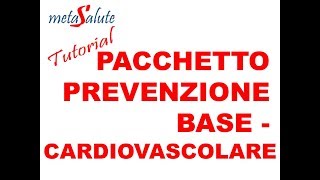 METASALUTE tutorial PACCHETTO PREVENZIONE BASE  SANGUE URINE FECI ECOGRAFIA ELETTROCARDIOGRAMMA [upl. by Nerrual]