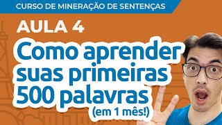 Curso de Mineração de Sentenças Aula 04 Como aprender suas primeiras 500 palavras em 1 mês [upl. by Philbin793]