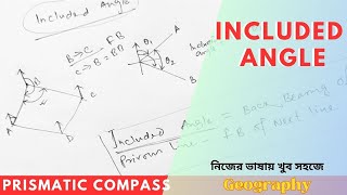 Calculation of Included Angle in closed traverse survey Prismatic Compass Survey [upl. by Konstantine]