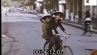 1960s North Vietnam Life in Towns Color Footage  Kinolibrary [upl. by Matelda]