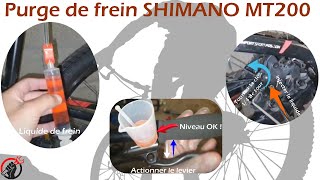 purge frein Hydrolique Shimano MT200 [upl. by Norre]