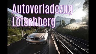 Autoverladezug Lötschberg  On Tour in Switzerland [upl. by Nodnab648]