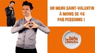 Menu SaintValentin à moins de 4 €  Défi à petits prix [upl. by Duntson]