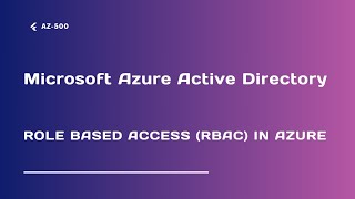 Role Based Access RBAC in Azure  Lecture 25 [upl. by Hourihan]