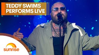 Teddy Swims performs Dont Stop Believing and Lose Control live on Australian TV [upl. by Strepphon]